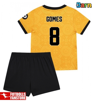 Wolves Joao Gomes #8 Hemmatröja Barn 2025-26 Kortärmad (+ Korta byxor)